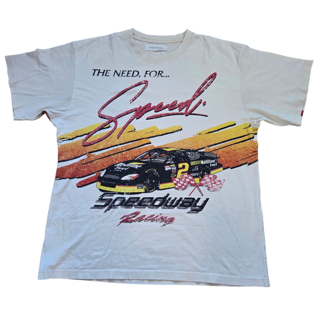 Pacsun Need For Speed Speedway Racing Aop TShirt Mens L Large